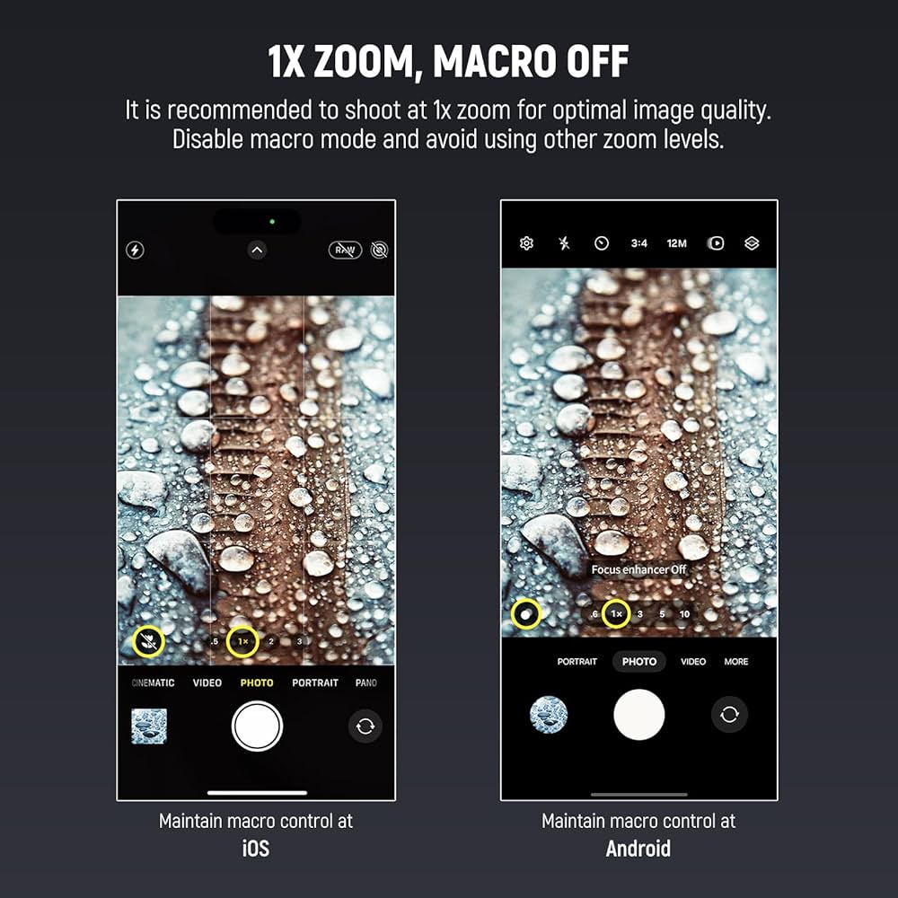 スマホアクセサリー MACRO 10X - PRO SERIES Amazon.com: NEEWER 10X Macro Lens with 17mm Thread Clip and